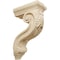 Ekena Millwork 4 1/4"W x 8"D x 13 1/4"H Holmdel Grapes & Vines Corbel, Rubberwood COR04X08X13HORW - alternate 1